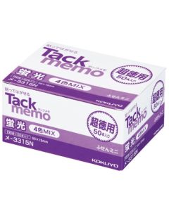 Tack Memo Super Value Pack ขนาด 50 x 15 นิ้ว 4 สีสะท้อนแสง 50 แผ่น ME-3315