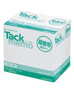 Tack Memo Super Value Pack กระดาษโน้ตแบบมีกาวในตัว 100 แผ่น 40 แท่ง สีเหลือง รุ่น ME-3003