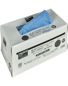 ผ้าไมโครไฟเบอร์แบบใช้แล้วทิ้ง ขนาด 300 x 300 มม. สีฟ้า