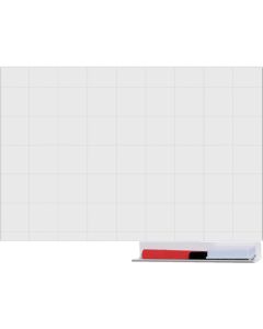 แผ่นไวท์บอร์ดแบบมีกาวในตัวพร้อมเส้นตาราง ขนาด 300 x 450 x 1.0 ซม.