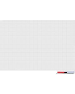 แผ่นไวท์บอร์ดแบบมีกาวในตัวพร้อมเส้นตาราง ขนาด 600 x 900 x 1.0 ซม.