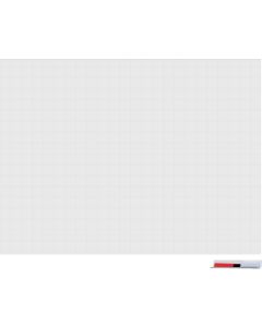 แผ่นไวท์บอร์ดแบบมีกาวในตัวพร้อมเส้นตาราง ขนาด 900 x 1200 x 1.0 ซม.