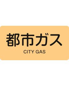 สติกเกอร์ติดท่อ city gas HY-703M อลูมิเนียม 40 x 80 mm 10 แผ่น ตัวอักษรภาษาอังกฤษ