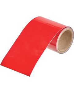 เทประบุชนิดท่อ สีแดง (7.5R4/15) กว้าง 25 มม. ยาว 1 ม.