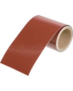 เทประบุชนิดท่อ สีแดงเข้ม (7.5R3/6) (สำหรับใช้กับเครื่องจักรไอน้ำ) กว้าง 25 มม. ยาว 1 ม.