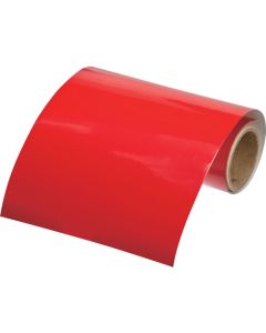 เทประบุชนิดท่อ สีแดง (7.5R4/15) กว้าง 100 มม. ยาว 1 ม.