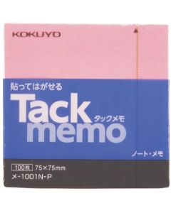 สมุดโน้ต Tack Memo แบบ 75 x 75 สีชมพู ME-1001N-P