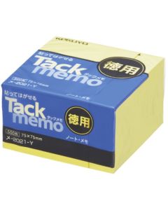 แพ็คคุ้มค่า Tack Memo ขนาด 75x75 มม. สีเหลือง ME-2021N-Y