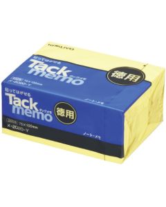 Tack Memo Value Pack ขนาด 75 x 100 สีเหลือง 500 แผ่น ME-2020N-Y
