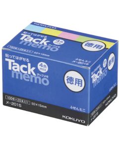 Tack Memo Value Pack ขนาด 50 x 15, 4 สี x 25 เล่ม, Me-2015N