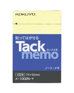 สมุดโน้ต Tack Memo 75 x 50 สีเหลือง ME-1002N-Y