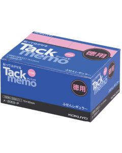 ชุดประหยัด Tack Memo ขนาด 75 x 25 สีพีช 100 แผ่น 20 เล่ม Me-2003N-P