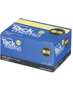 Tack Memo Value Pack 75 x 50 มม. สีเหลือง x 10 เล่ม Me-2002