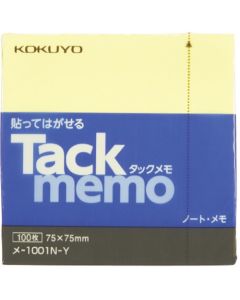 สมุดโน้ต Tack Memo 75 x 75 สีเหลือง ME-1001N-Y