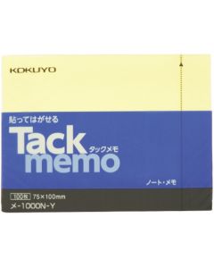 สมุดโน้ต Tack Memo 75 x 100 สีเหลือง ME-1000N-Y