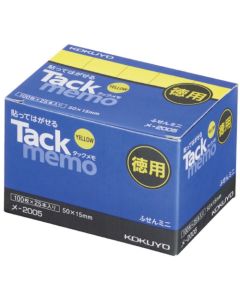ชุดประหยัด Tack Memo ขนาด 52 x 14.5 สีเหลือง x 25 เล่ม Me-2005N