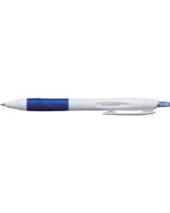 ปากกาลูกลื่น Jetstream Standard Oil-Based สีเดียว ขนาด 0.5 มม. ด้ามสีขาว-น้ำเงิน หมึกสีดำ