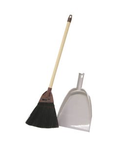 Fiber Hybrid Broom & Dustpan