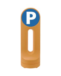 ขาตั้งป้าย RSS P/ที่จอดรถ/เหลือง RSS125R-12 1250 x 425 มม. แสดงผลด้านเดียว PE