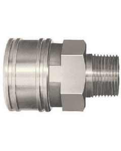 ข้อต่อ TSP เหล็ก ยางไนไตรล์ SG (NBR) (ข้อต่อสำหรับติดตั้งเกลียวใน) ด้านคู่ Rc3/8 (00838)