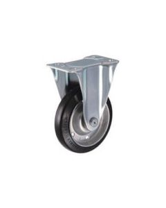 Plate Type Caster 400S Series  (pressed rubber wheel)