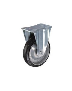 Plate Type Caster 400S Series  (pressed rubber wheel)