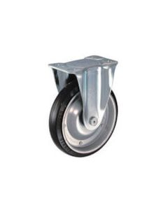 Plate Type Caster 400S Series (pressed rubber wheel)