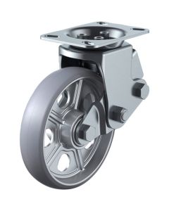 ล้อรองกันกระแทกชนิดแผ่น Ultimate Urethane เส้นผ่านศูนย์กลางล้อ 200 มม. ประเภท SKY, SKY-2R, ขนาดการติดตั้ง 112 x 63 (140 x 50)