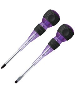 ไดร์เวอร์ Ball Grip Galaxy ชุด 2 ชิ้น (+2x100, -6x100) สีม่วง 220G-2PS-P