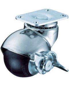 Plate Type Ball Type Caster 405P Series (rubber wheel)
