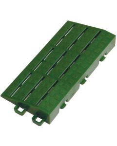 Brush mat D ขอบกลางสีเขียว + 75 x 150 mm
