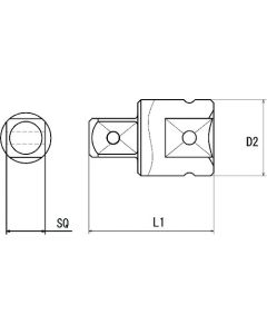 Pin Type Adapter OS-3AD SQ12.7x37 (00010613)