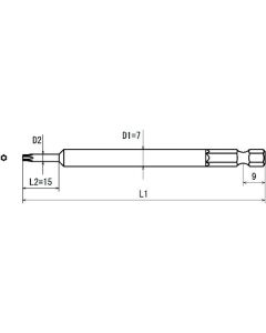 ดอกไขควงหัวท็อกซ์ V-17T T20x7x50(5x15) (00010225)