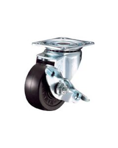 Plate Type Caster 420S Series  (pressed rubber wheel)