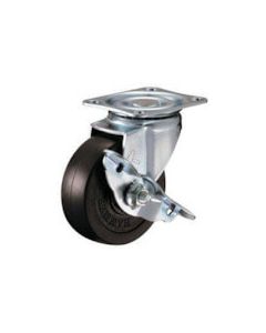 Plate Type Caster 420S Series (pressed rubber wheel)