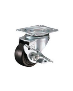 Plate Type Caster 420S Series  (pressed rubber wheel)