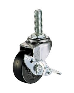 Threaded Type Caster 420EA Series (rubber wheel, long screw type)