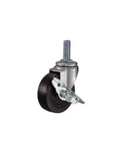 Threaded Type Caster 420EA Series (rubber wheel, long screw type)