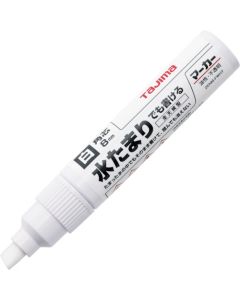 ปากกาไวท์บอร์ดสีขาวกันน้ำ (หัวหนา ทรงสี่เหลี่ยม)