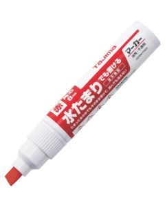 ปากกามาร์กเกอร์สีแดงสำหรับทุกสภาพอากาศ (หัวหนา ทรงสี่เหลี่ยม)