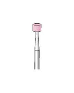หินเจียรมีเพลา (10 ชิ้น) ขนาดเม็ด #80 สีชมพู เส้นผ่านศูนย์กลางภายนอกทรงกระบอก 4 มม