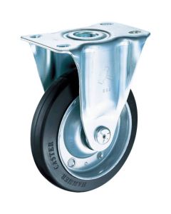 Plate Type Caster 420S Series  (pressed rubber wheel)