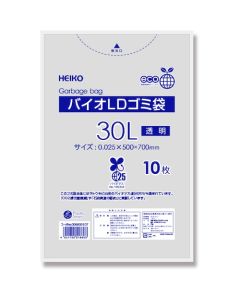 ถุงขยะ Bio-LD แบบใส เบอร์ 025 ขนาด 30 ลิตร (10 ถุง)