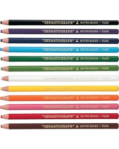 ดินสอเทียน Dermatograph Orange (12 ตัว)