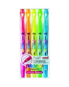 ชุด ปากกาเน้นข้อความ PROPUS WINDOW 0.6mm x 4.0mm (5 สี)