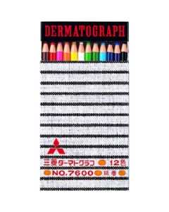 ชุดดินสอเทียน Dermatograph (12 สี)