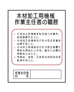 Display Board Office Regulations For Operation chief