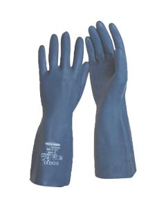 ถุงมือกันน้ำมันและตัวทำละลาย Samitec NP-F-07 M สีน้ำเงินเข้ม