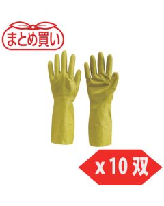 สั่งซื้อจำนวนมาก: ถุงมือยางธรรมชาติแบบบาง สีเขียว ไซส์ L จำนวน 10 คู่