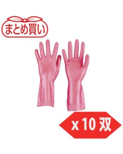สั่งซื้อจำนวนมาก: ถุงมือยางธรรมชาติแบบบาง สีชมพู ไซส์ M จำนวน 10 คู่